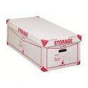 Contenitore 8 scatole archivio King Mec Storage 41x27x78 cm bianco 160400 (Conf.8)