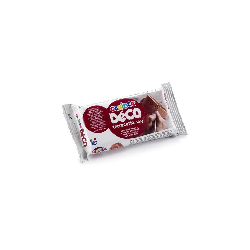 Panetto pasta da modellare Carioca Déco 500 g terracotta 30996/21
