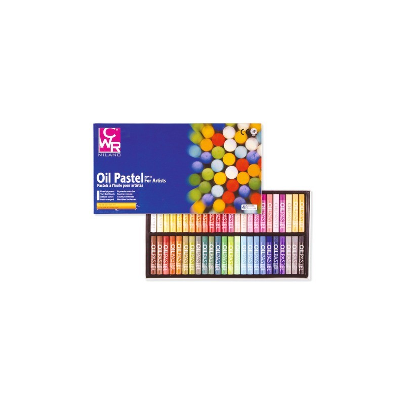 Pastelli ad olio tondi CWR 48 colori assortiti - MY/MOP48