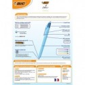 Penna a sfera a scatto BIC 4 Colours Pastel - conf. 12 pezzi - colori assortiti - 517320