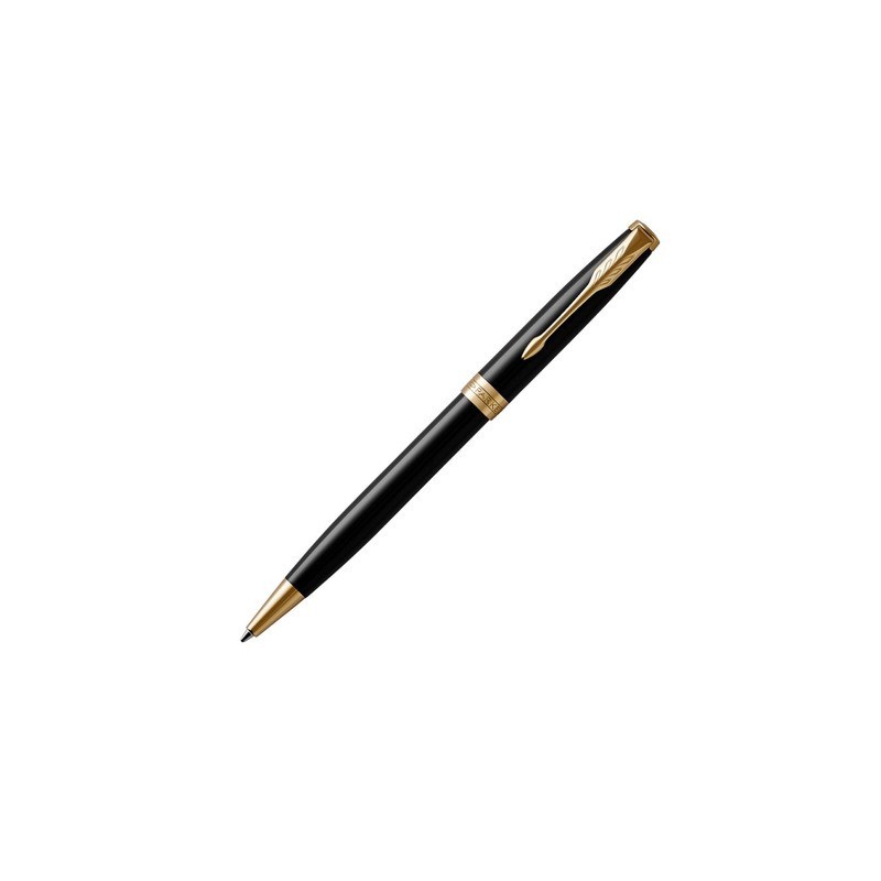 Penna a sfera Parker Sonnet punta M inchiostro nero Black GT 1931497