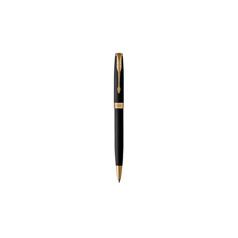 Penna a sfera Parker Sonnet punta M inchiostro nero Matte Black GT 1931519