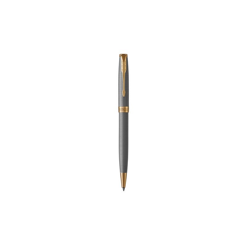Penna a sfera Parker Sonnet punta M inchiostro nero Sterling Silver Ciselé - 1931492
