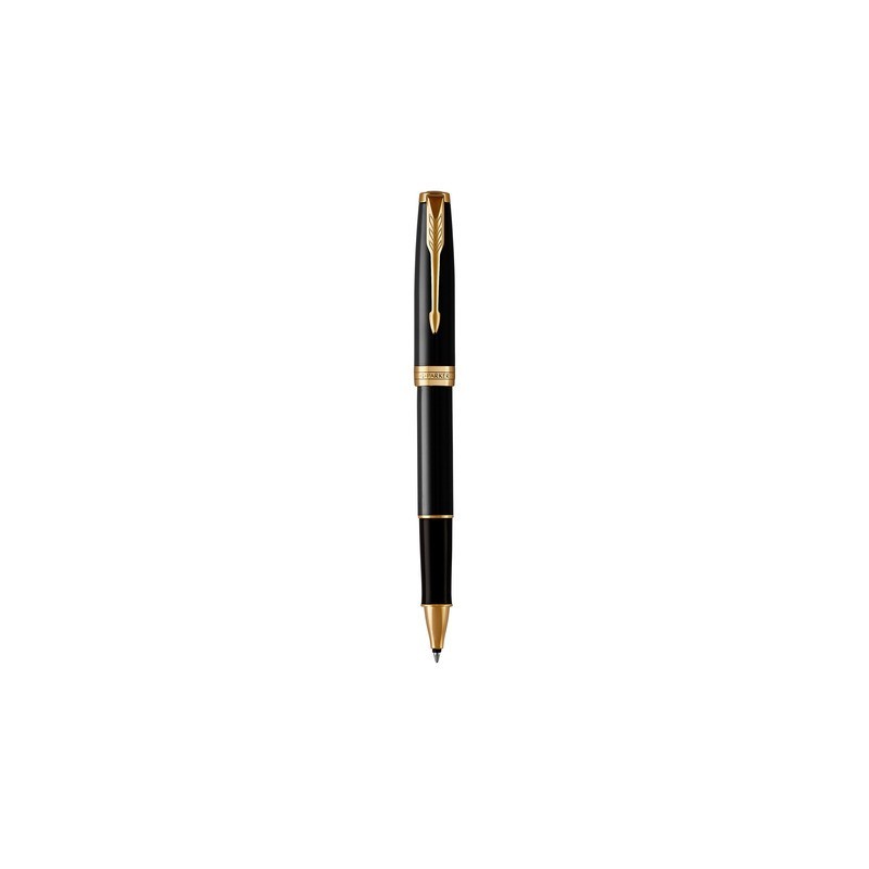Penna roller Parker Sonnet punta F inchiostro nero Parker Black GT 1931496