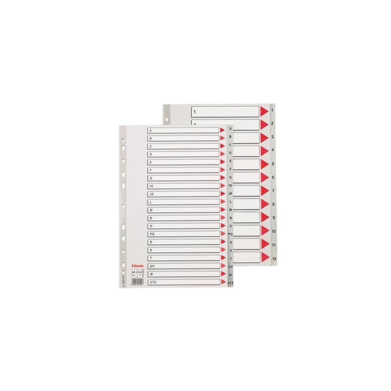 Divisori per rubrica Esselte alfabetica A-Z A4 maxi 100129