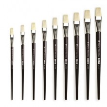 Pennelli Deco manico corto punta piatta - N° 2 - conf. 12 pezzi - K577/02