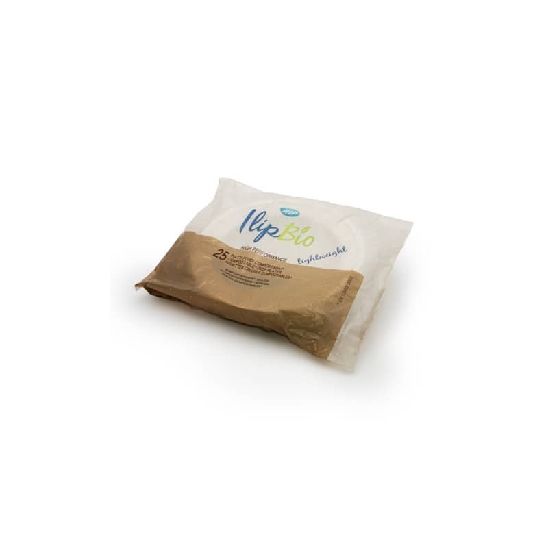 Piatti fondi IlipBio compostabili Ø 210 mm - conf. 25 pezzi 71381