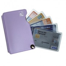 Portacarte Alplast Pokercard a 5 scomparti - colori assortiti pastello - 905P (Conf.20)