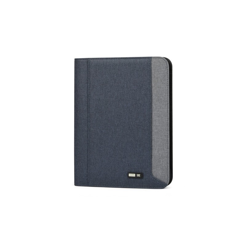 Portablocco City Time Dual A4 in tessuto tecnico - 26x34 cm - grigio - 61502