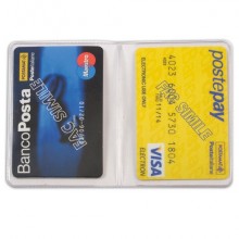 Portacard a due scomparti Alplast colori assortiti 890C (Conf.50)