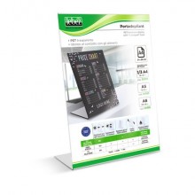 Portadepliant in PET Lebez con base a L formato A4 - 21x30 cm - 80984