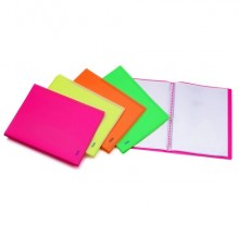 Portalistini in PPL Favorit Neon assortiti 22x30 cm - 20 buste interne fisse - 100460902