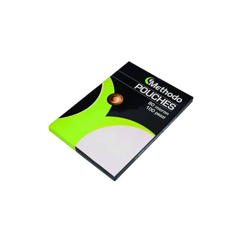 Pouches adesive per plastificatrici 2x80 µm - A4 - Methodo in conf. 100 pezzi R071148
