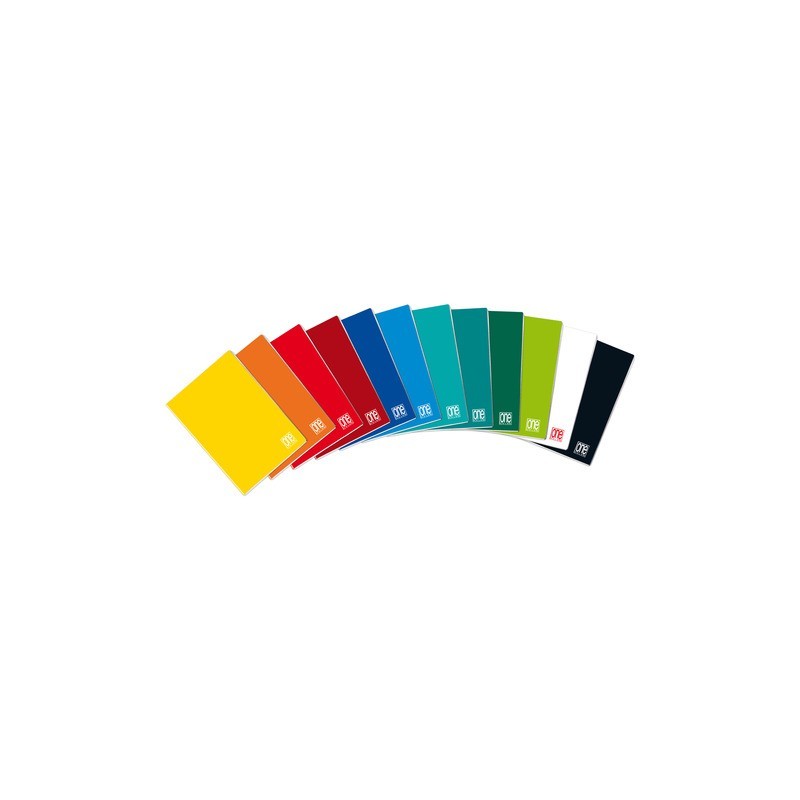 Quaderno One Color A5 - 80 g/m² - 20+1 ff - 10M - 6241 (Conf.10)
