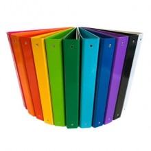 Raccoglitore Euro-cart Iris A4 dorso 4 cm - 4 anelli tondi 30 mm viola - CPCL4-30VI