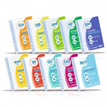 Ricambi rinforzati in PVC Blasetti per quaderni ad anelli A5 - 80 g/m2 - 40 ff - 5 mm - 2329 (Conf.10)