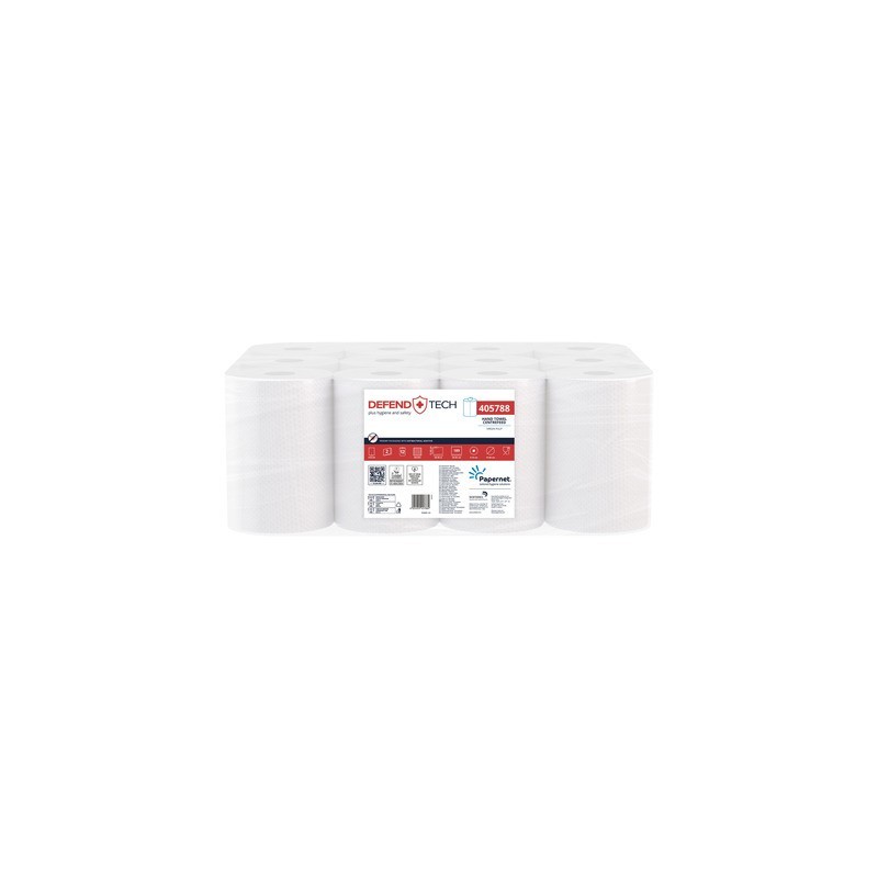 Rotoli asciugamano Papernet Centrefeed - conf. 12 pz - 189 strappi - 405788
