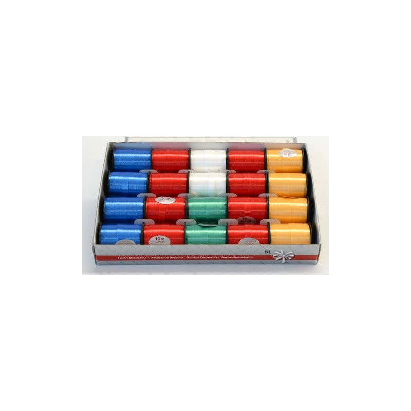 Rotolino nastro lucido Bolis Splendene 10x10 m - colori lucidi classici - conf. 20 pz - 55011073448