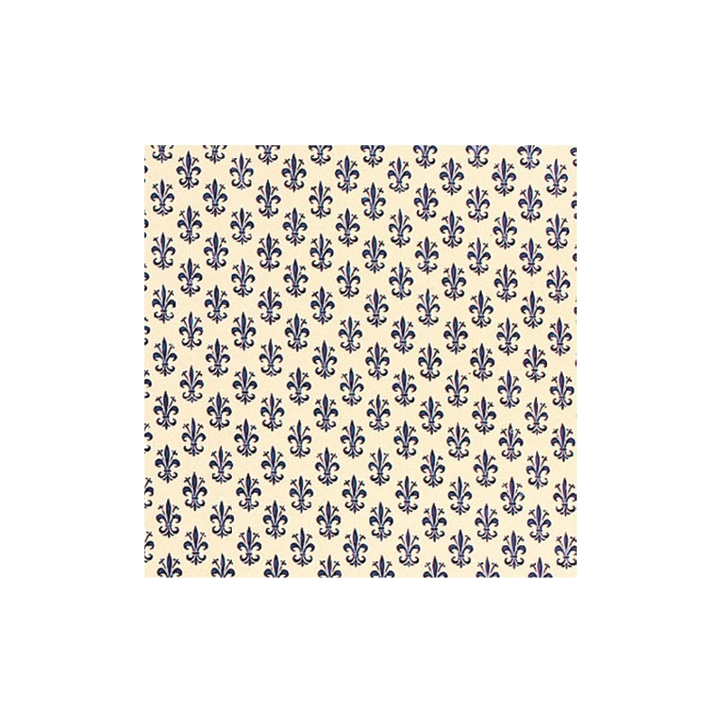 Rotolo carta lavabile per cassetti Sadoch - 50 cm x 5 m fantasia giglio blu - X33X5-777