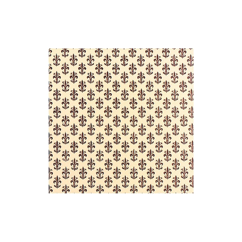 Rotolo carta lavabile per cassetti Sadoch - 50 cm x 5 m fantasia giglio marrone - X33X5-770