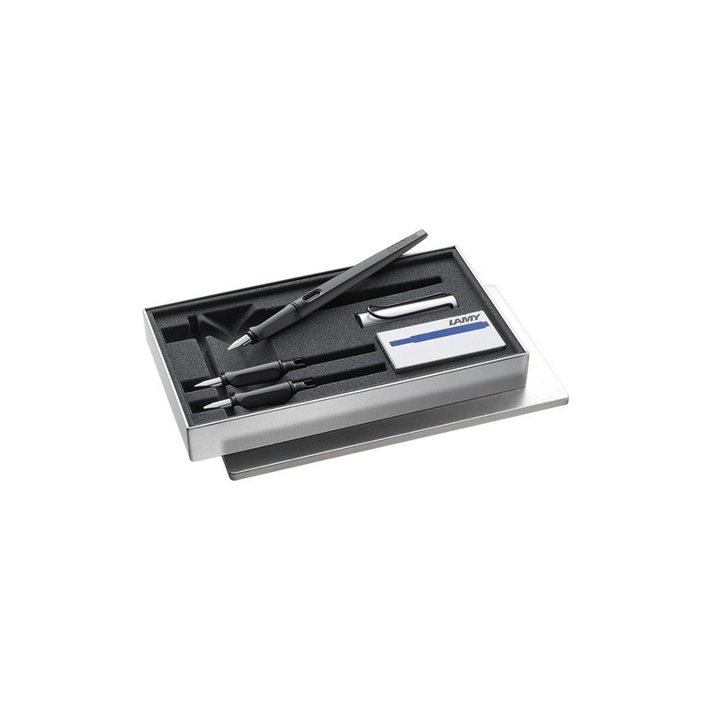 Set calligrafico Lamy Joy nero e argento con inchiostro di colore blu - 1217713