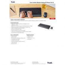 Set tastiera e mouse TREZO Trust nero  24530