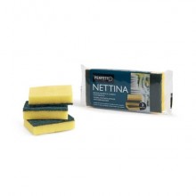 Spugna sintetica abrasiva Nettina conf. 3 pz Perfetto misura classica 0245 (Conf.12)