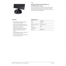 Supporto per monitor Kensington SmartFit™ Spin2 con vassoio rotante di 360° nero - K52787WW