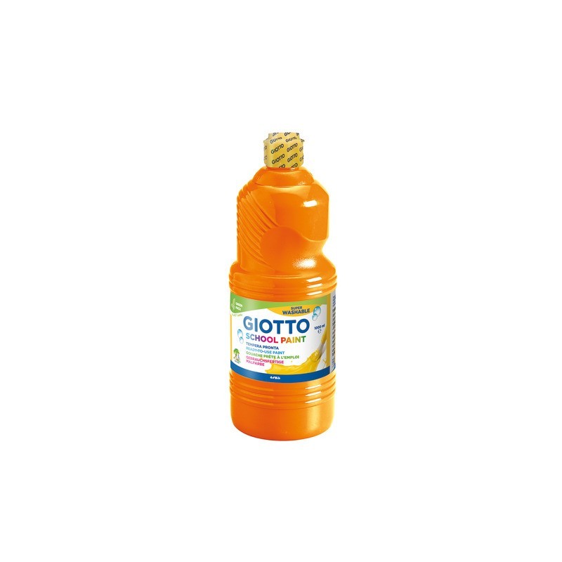 Tempera pronta Giotto School Paint in flacone 1 L arancione - F53550500