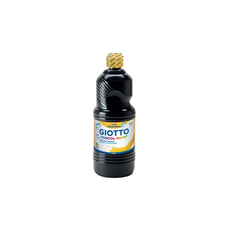 Tempera pronta Giotto School Paint in flacone 1 L nero - F535524