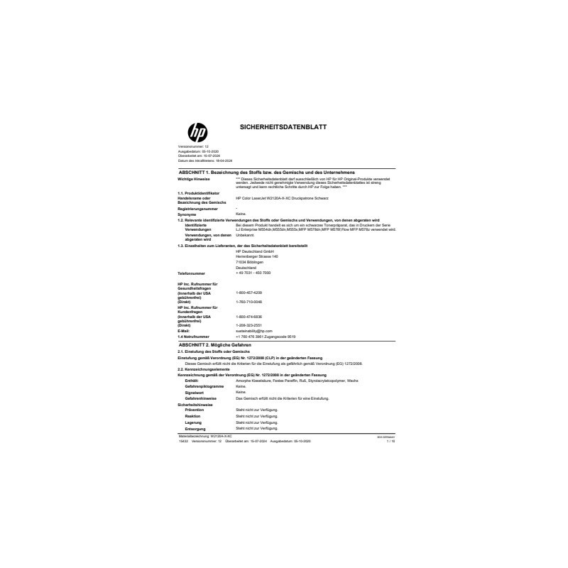 Toner HP 212X nero -  W2120X