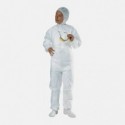 Tuta monouso con cappuccio Icoguanti bianco - XXL conf. 5 pezzi - TUTX/XXL