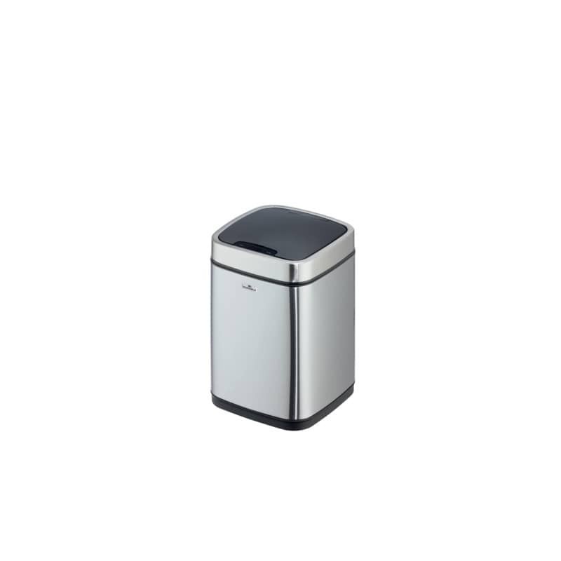 Cestino con sensore DURABLE NO TOUCH argento metallizzato - capienza 6 Lt - 3420-23