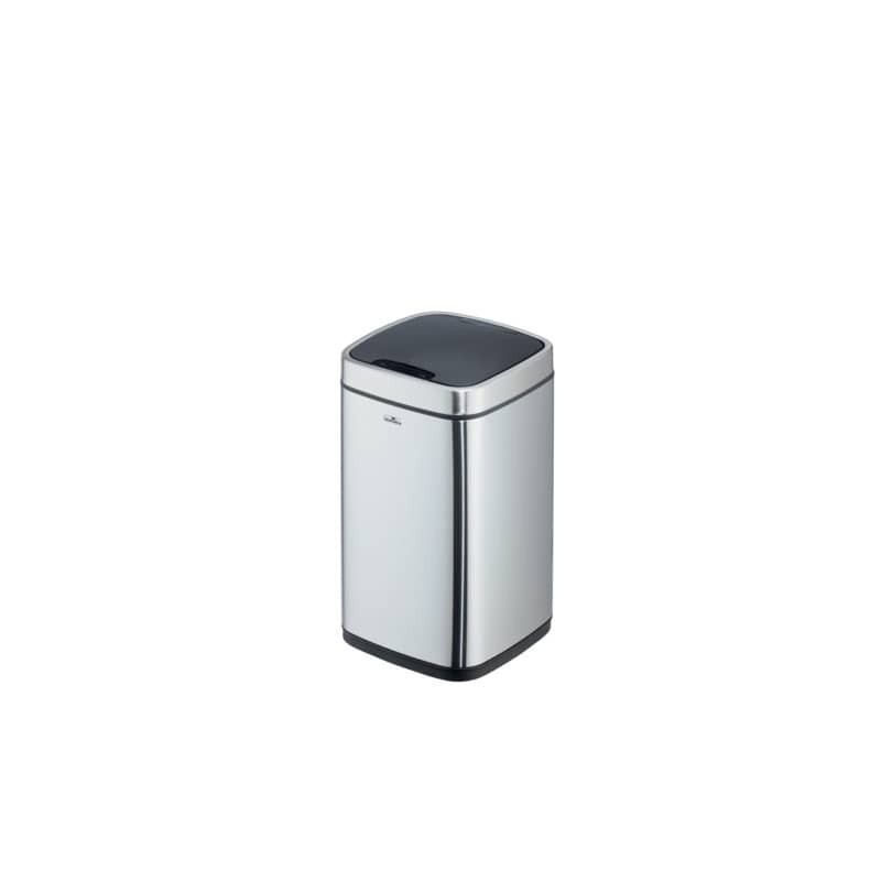 Cestino con sensore DURABLE NO TOUCH argento metallizzato - capienza 12 Lt - 3421-23