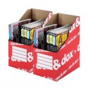 Portariviste Dox & Dox dorso 35 cm bianco/rosso - 17,5x26 cm 1600176 (Conf.12)