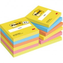 Promo pack 8+4 Post-it® standard 654 colori assortiti TFEN e BEACHSIDE - 76x76 mm - 7100259664