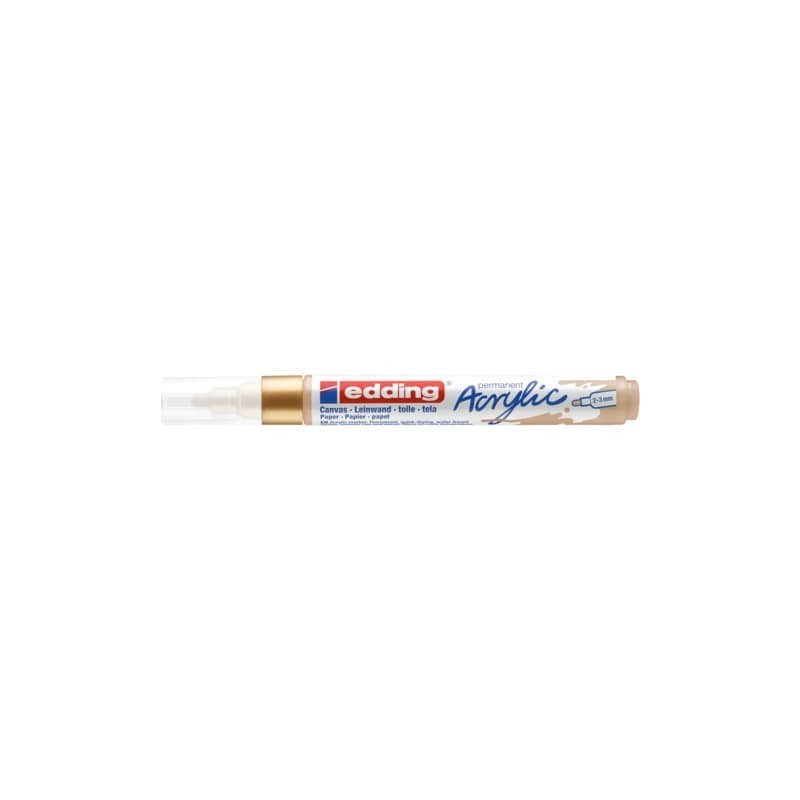 Marcatore acrilico Edding 5100 - punta tonda 2-3 mm tratto medio - oro-prezioso - E-5100 924