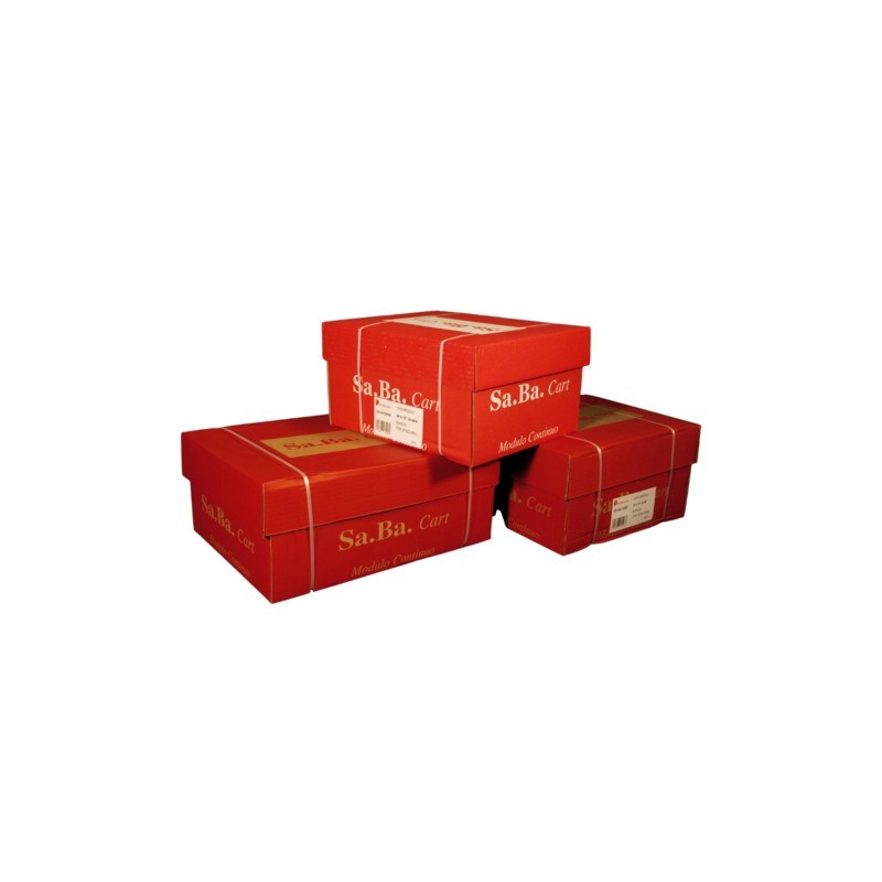 Moduli continui in carta bianca Sabacart 24x11" 60 g/m² piste staccabili - conf. 2000 fogli - S01240116000