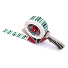 Dispenser Lebez con frizione regolabile per nastri da imballo fino a 50 mm grigio/rosso - 08