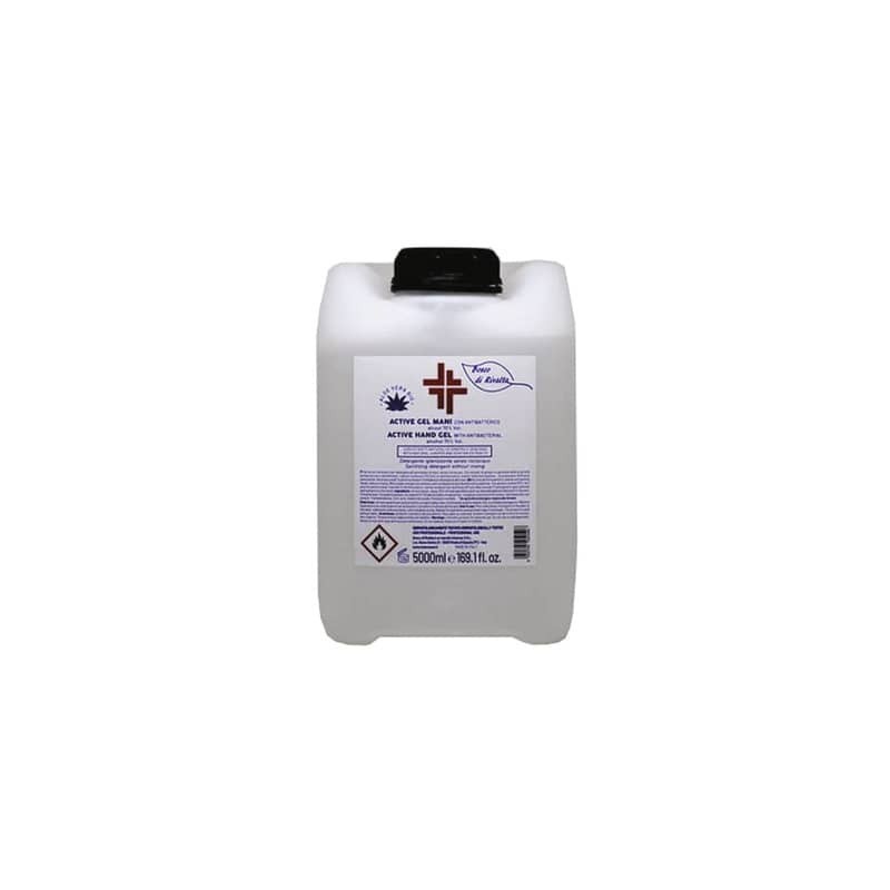 Gel igienizzante mani (alcol 70%) 5.000 ml - Active linea Bosco di Rivalta - trasparente - profumo di agrumi