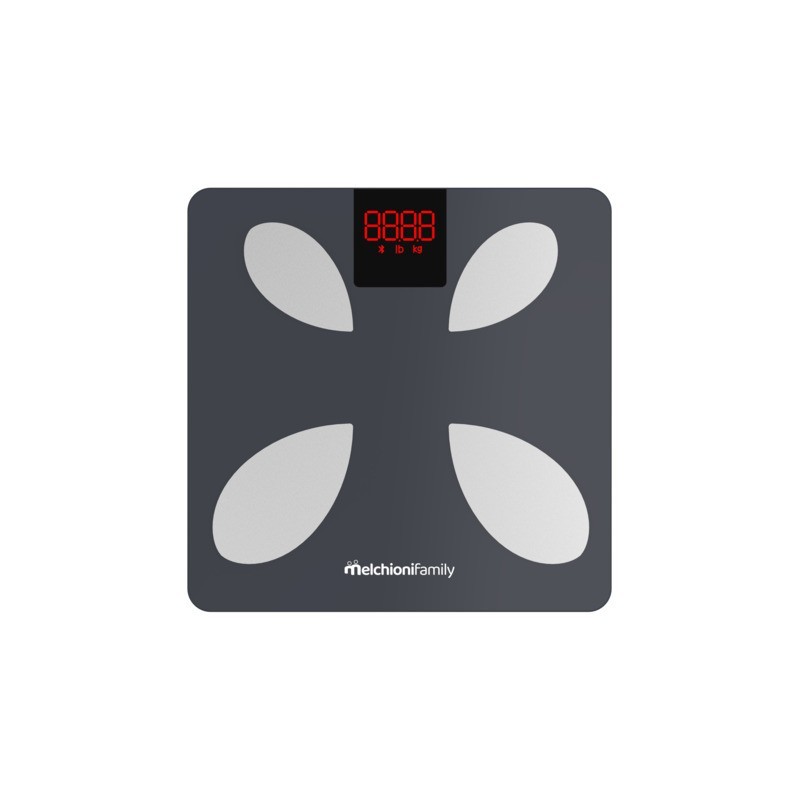 Bilancia pesa persone Smart digitale 0-180 Kg Melchioni Family Piuma con display LCD colorato - 118230012