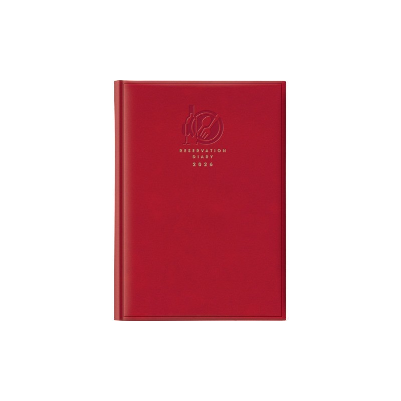 Agenda 2026 prenotazioni ristoranti A4 - copertina rossa 26-059501003C