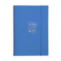 Agenda settimanale Biembi 2027 azzurro spiralata con copertina in cuoio rigenerato 15x21 cm - BNZ265C75-A