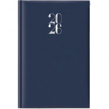 Agenda 2026 Giornaliera S/D abbinati 11x16,5 cm Gommato blu 26-062100401C