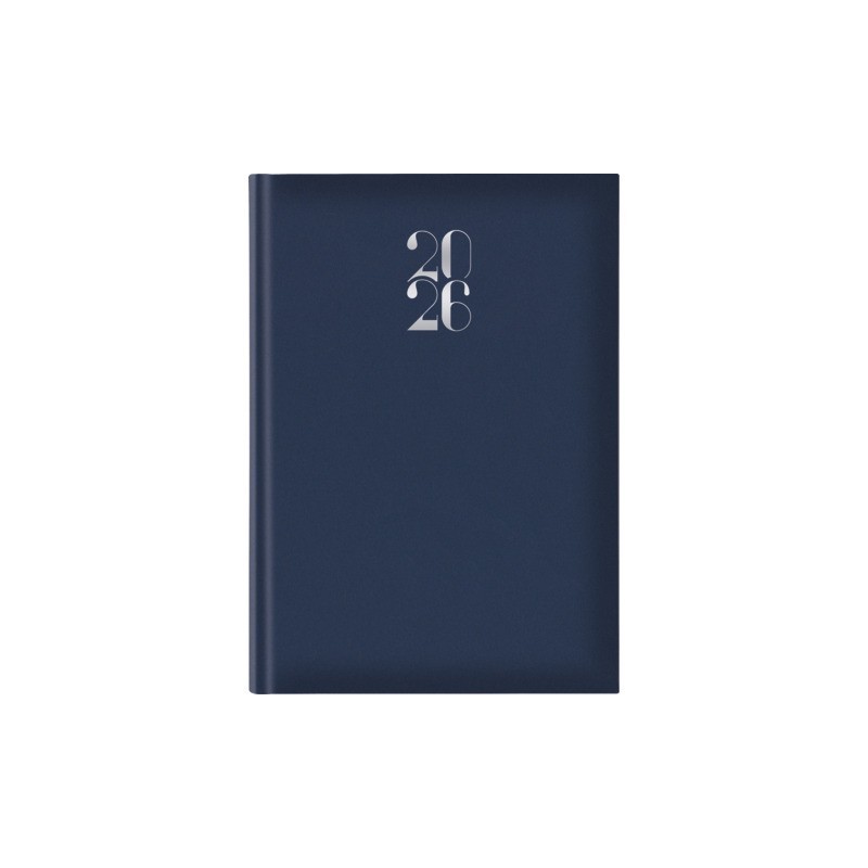 Agenda giornaliera 2027 Egadi s/d abbinati copertina gommata 17x24 cm blu - 27-350FT-C10