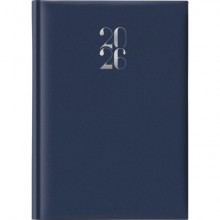 Agenda 2026 giornaliera gommato s/d abbinati 14,3x20,5 cm blu 26-064000401C
