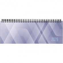 Planning 2026 settimanale c/spirale carta 28,8x11,7 cm azzurro 26-023007505C