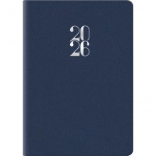 Agenda 2026 bigiornaliera gommato 6,6x9,9 cm blu 26-049100401C