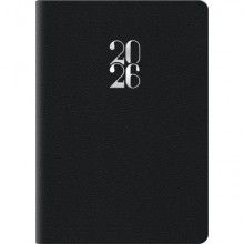 Agenda 2026 bigiornaliera gommato 6,6x9,9 cm nero 26-049100406C