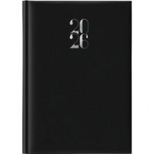 Agenda 2026 giornaliera gommato s/d abbinati 14,3x20,5 cm nero 26-064000406C